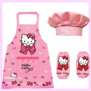 儿童厨师服套装幼儿园小厨师手工防脏全身围裙漂亮小孩子包邮做饭