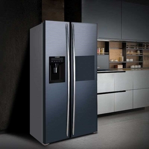 京东购物商城官网asikee双开门制冰冰箱一体机复古对开门带制冰机