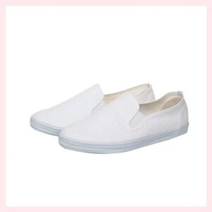 体操室内透气白色舞蹈鞋平底休闲白鞋女孩贝贝鞋儿童帆布松紧.