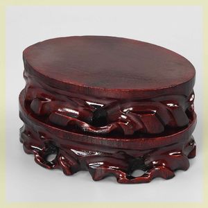 石头花瓶底座鱼缸摆台实木质大摆件工艺品玉白菜花盆高台陶瓷.