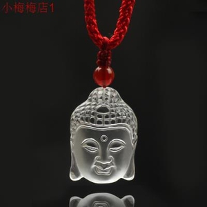 天然白水晶观音头像吊坠祈福佛教饰品男款挂件小田床上用品铺998