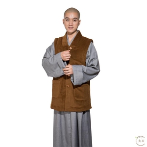 瑞噢舰旗店淘宝梵林秋冬季绵羊绒长褂僧服僧衣小褂和尚服短褂僧袍