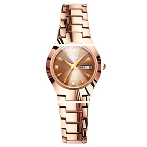 劳士顿手表女 钨钢女士手表女款女时尚潮流石英2019新款