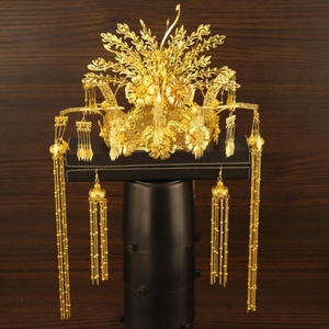 流苏服饰古装发头饰飘带简约配饰品古代新婚婚庆公主汉服新.