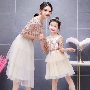 套装高端亲子装母子装小西服潮服装女童模特走秀礼服时尚0人付款428