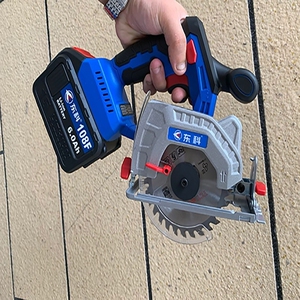 高档东科21v锂电无刷电圆锯充电4寸电圆锯圆盘锯风车锯手提木工切