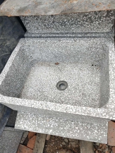 室外水池水磨石仿大理石洗衣池槽拖把池户外院子台盆一体落地水