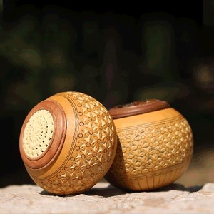 福三源文玩雕刻葫芦蛐蛐罐叫罐鸣虫蝈蝈笼子斗蛐蛐民间工艺品摆件