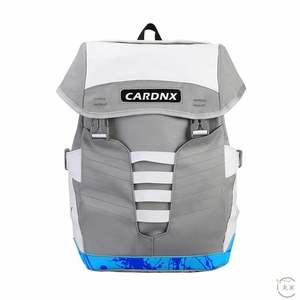 回到未来双肩包 时尚潮流创意运动背包男牛津布布包个性拼色书包