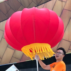 004人付款淘宝新型支架空飘户外免充气纯红彩色飘空