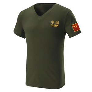 夏季军装刺绣国短袖海军陆战队半袖衣服男士特种兵t恤军迷体血