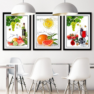 清新蔬菜水果装饰画公司食堂挂画餐厅厨房挂画饭店包厢壁画餐桌画