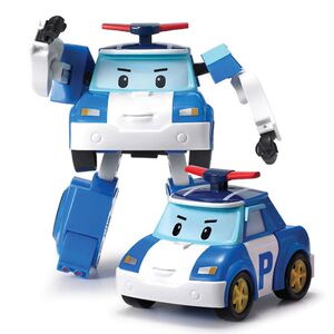 变形车警车珀利警察波利poli机器人卡通汽车动漫模型儿童玩具