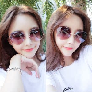 太阳眼镜边框个性优雅女2018潮网红款遮阳瓜子脸2018女镜女墨镜女