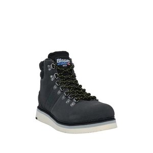 香港直邮潮奢blauer时装靴时尚棉靴布料设计平底短筒系带靴马丁靴