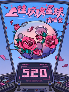 520浪漫季【去往玫瑰星球】——宇宙级浪漫情歌演唱会，沉浸式玫瑰互动
