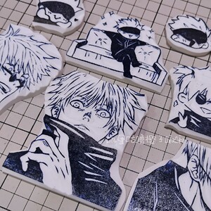 樱子啾啾原创咒术回战五条悟纯手工diy定制刻橡皮章成品动漫周边