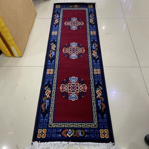 藏式地毯坐垫混纺地毯高档家居用品古清明风格藏式风格卡垫沙发.