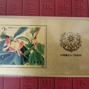 云南邮政1999年发行金箔小型张不画杠  T111木兰花邮票小型张稀缺