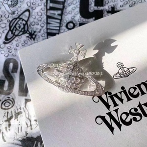 【现货】Vivienne Westwood薇薇安西太后大号胸针平面水钻土星