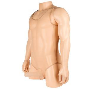 情趣内衣打底直 销连身男超袜薄透视jj套连体丝袜背心