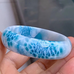 壹品水晶 天然海纹石手镯 工厂直销 一手货源 直播专拍链接