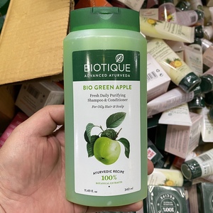 百奥田青苹果洗发水340ml印度biotique清爽去油