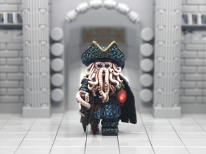 乐高第三方人仔 加勒比海盗 戴维琼斯 高级定制