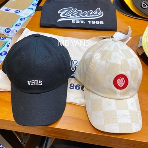 vans范斯黑色棋盘格运动休闲男女情侣鸭舌帽子vn0a54jvz77 4miblk