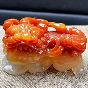 缅甸翡翠意外惊喜淘宝天然正宗玉石黄龙玉貔貅吊坠90度皮休情侣珠宝