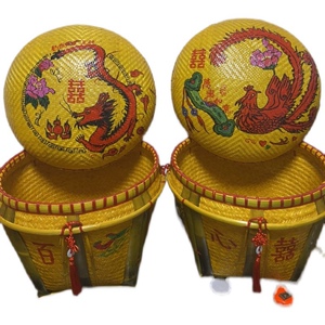 结婚竹筐台州竹篮温州喜事篮龙凤呈祥田箩米箩筐扁担竹编