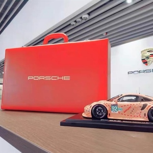 保时捷porsche麻将牌红色皮箱4s店礼品新年礼盒正品售后礼可定制
