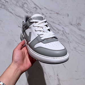 21春夏 bomy宝威 男鞋 专柜 灰色拼接 系带休闲鞋 时尚板鞋