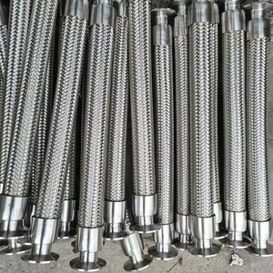 316不锈钢波纹管快装卫生食品级卡盘金属软管钢丝网耐高压