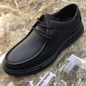 cdbs品牌真皮男鞋四季新款休闲男士皮鞋圆头休闲鞋子男