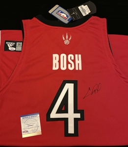 波什签名球衣猛龙热火au球员版 波什亲笔签名球衣 名人堂 大本