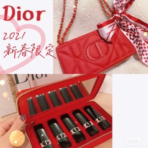 新年限定情人节礼物dior迪奥烈艳蓝金唇膏口红套盒 限量套装999