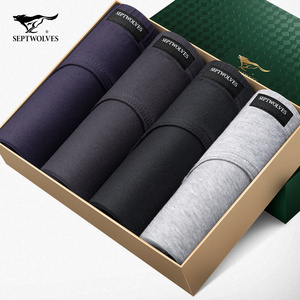 310人付款淘宝网红北极人c男士内裤七狼冰丝棉狠四角裤头子区平底角