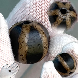 6锁骨链真品一代西亚珠保真包老古董古玩