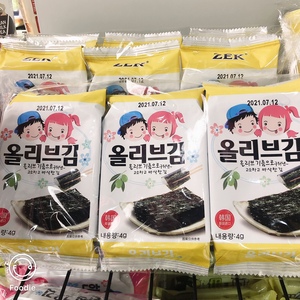 ZEK橄榄油烤海苔12克原产国韩国