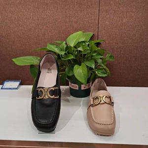 西村名物牛皮女鞋2020秋新款x21cm35011休闲时尚百搭乐福鞋女单鞋