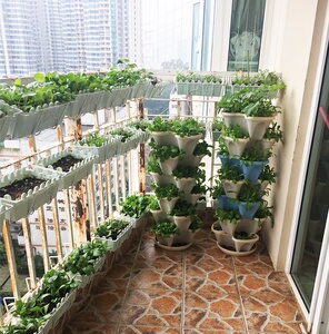 挂架防锈田园种花悬挂式吊篮花槽阳台花架子花盆栅栏挂钩长方形