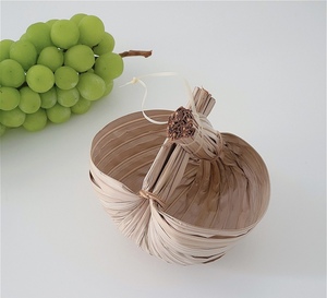 东南亚棕榈叶编织篮泰国香椰沙冰篮子(已到货)