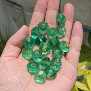 清朝捷克凡士林琉璃散珠diy手链项链饰品配饰量大询价收藏级别