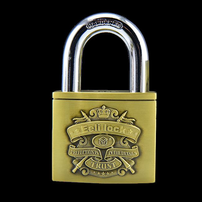 意利c级叶片挂锁宿舍仓库门小挂锁防盗挂锁防撬防锈古铜挂锁防