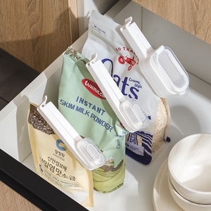 日本LEC食品袋出料嘴食物夹子封口夹零食薯片保鲜神器调料密封器