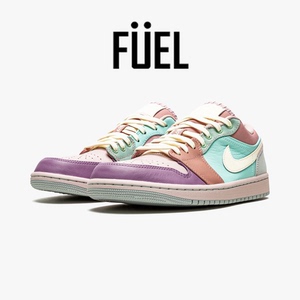 air jordan 1 low aj1彩色拼接 马卡龙低帮男女篮球鞋 dj5196-615