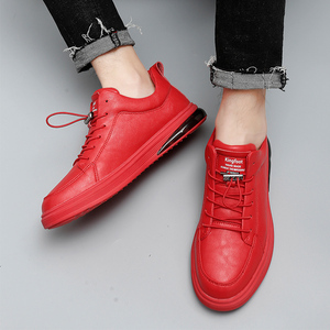 本命年红色爆款男鞋2022年新款潮男士运动休闲板鞋网红大红鞋男