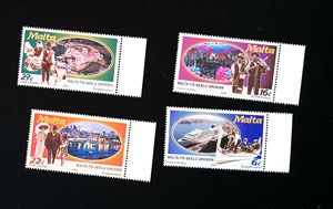 外国邮票 A25 马耳他 2000 旅游风光 4全MNH