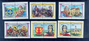 外国邮票 图瓦卢纳诺马加岛1984英国历代君王12全MNH